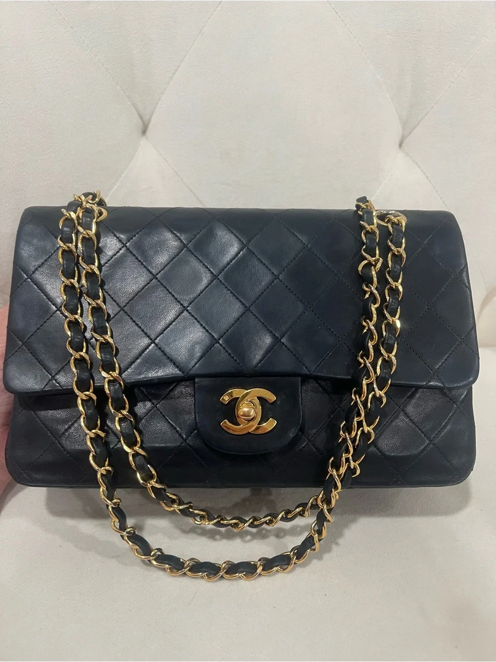 🖤🖤Chanel Vintage Classic Double Flap Quilted Lambskin 24K Gold Plated hardware